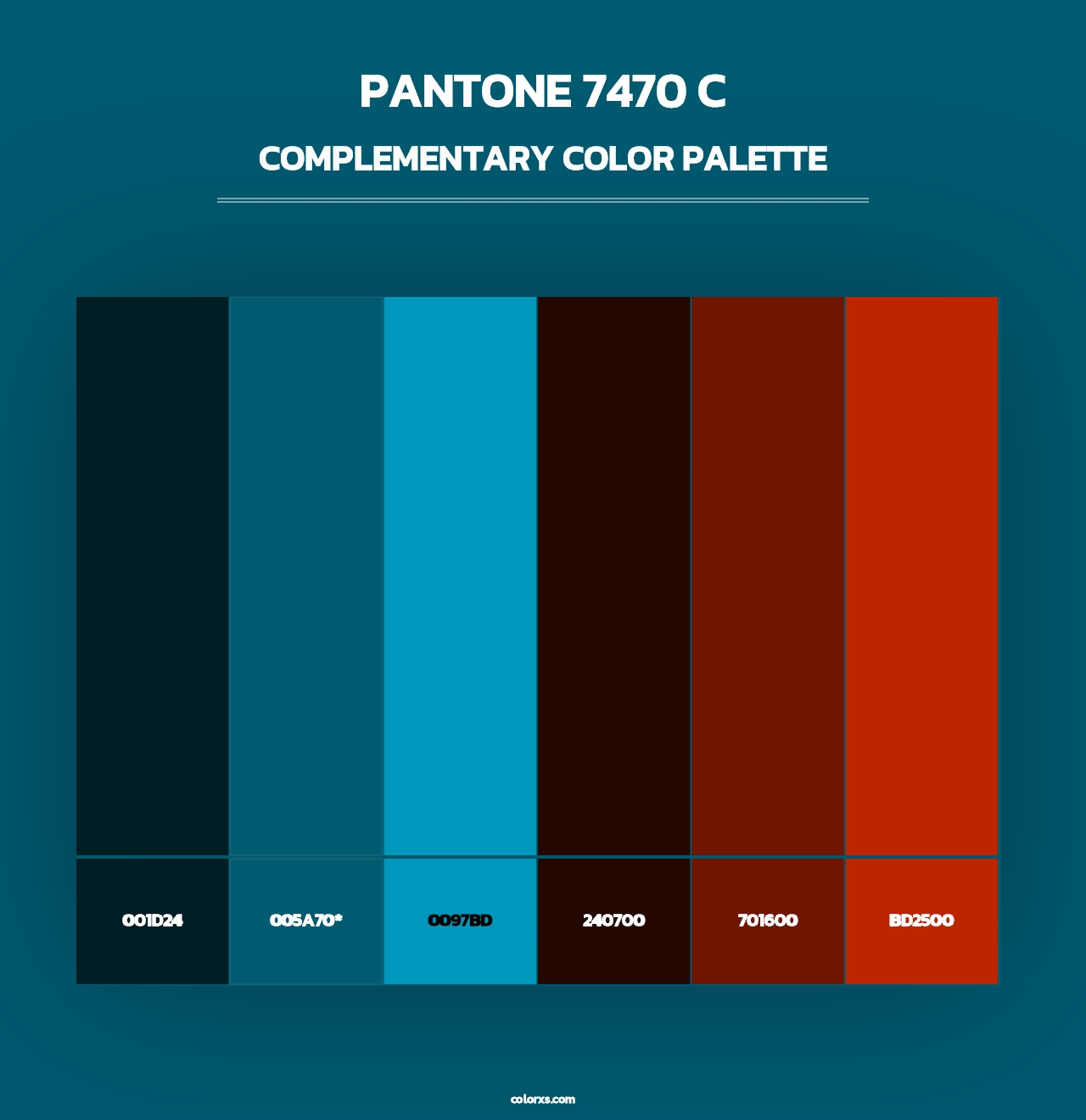 PANTONE 7470 C - Complementary Color Palette