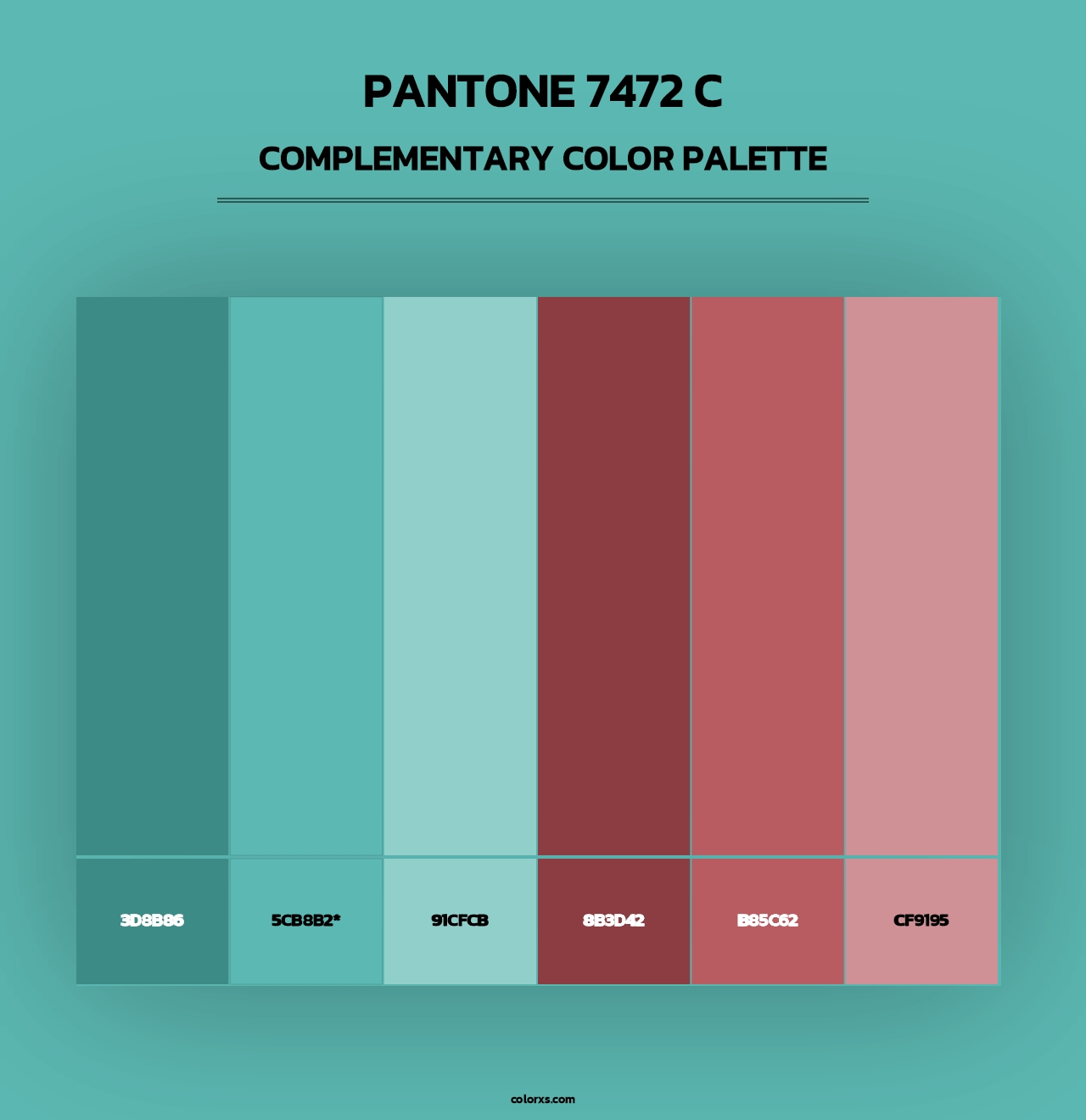 PANTONE 7472 C - Complementary Color Palette
