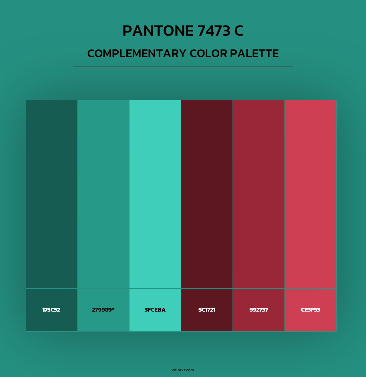 PANTONE 7473 C - Complementary Color Palette
