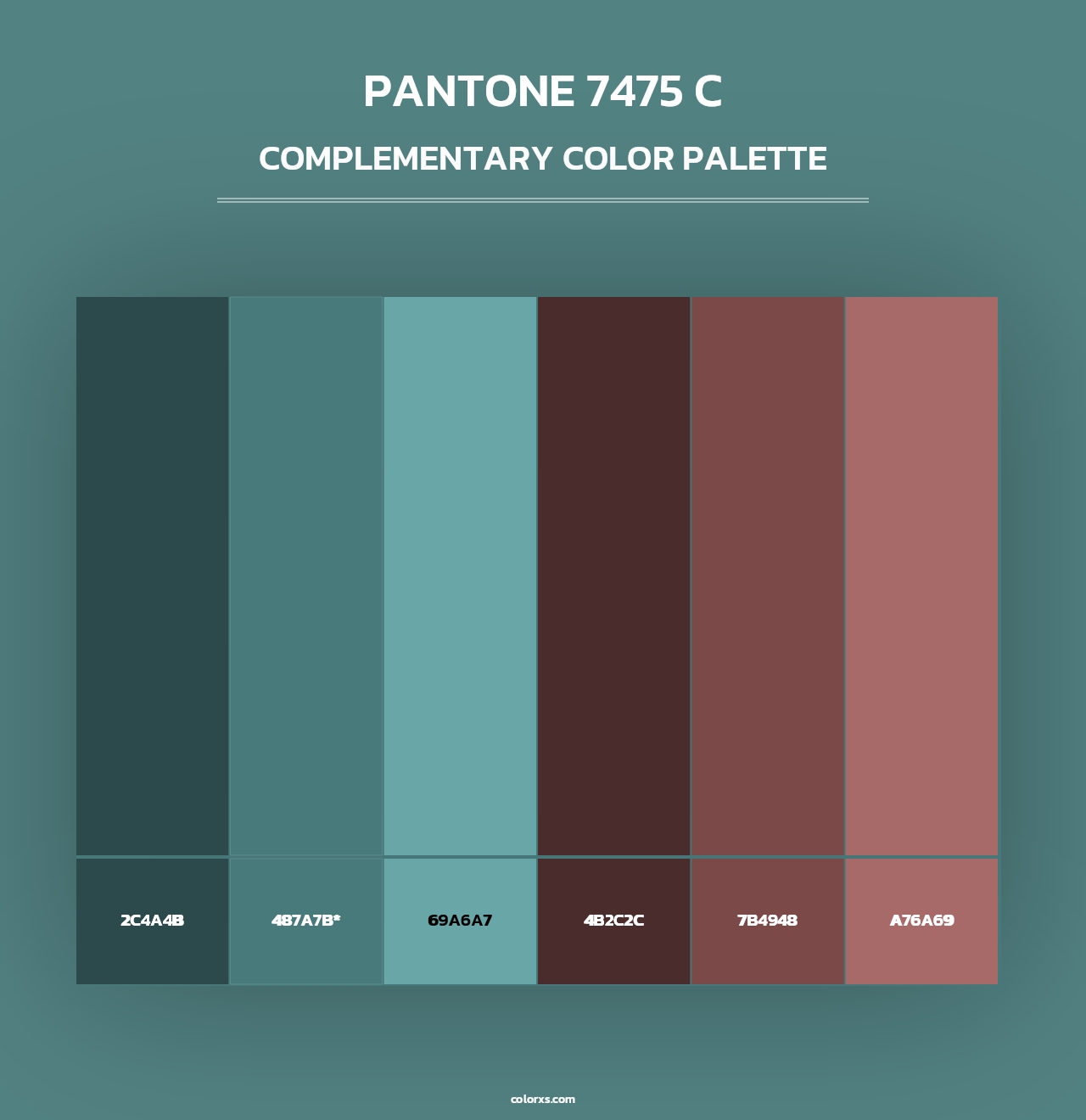 PANTONE 7475 C - Complementary Color Palette