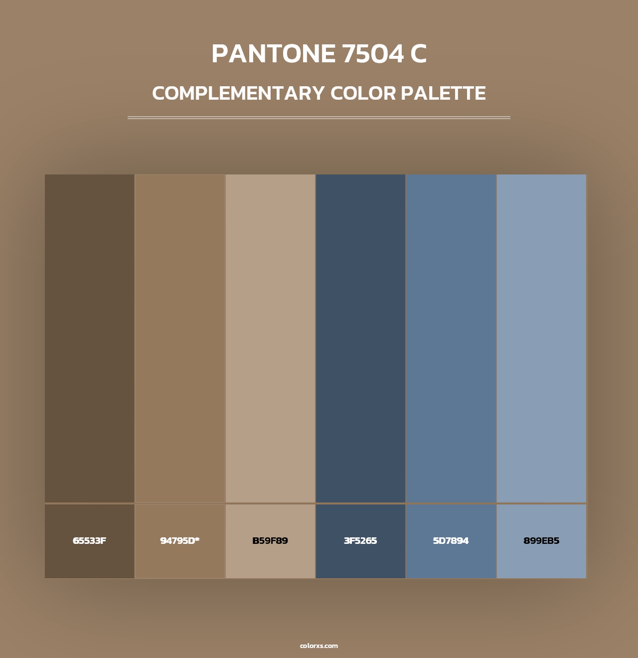 PANTONE 7504 C - Complementary Color Palette