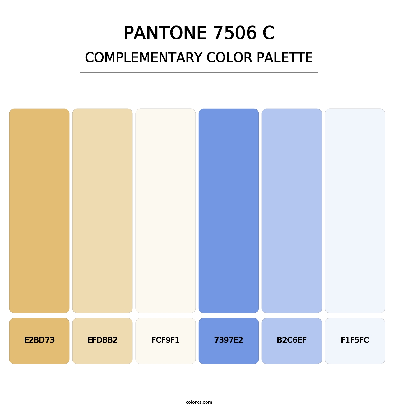 PANTONE 7506 C - Complementary Color Palette