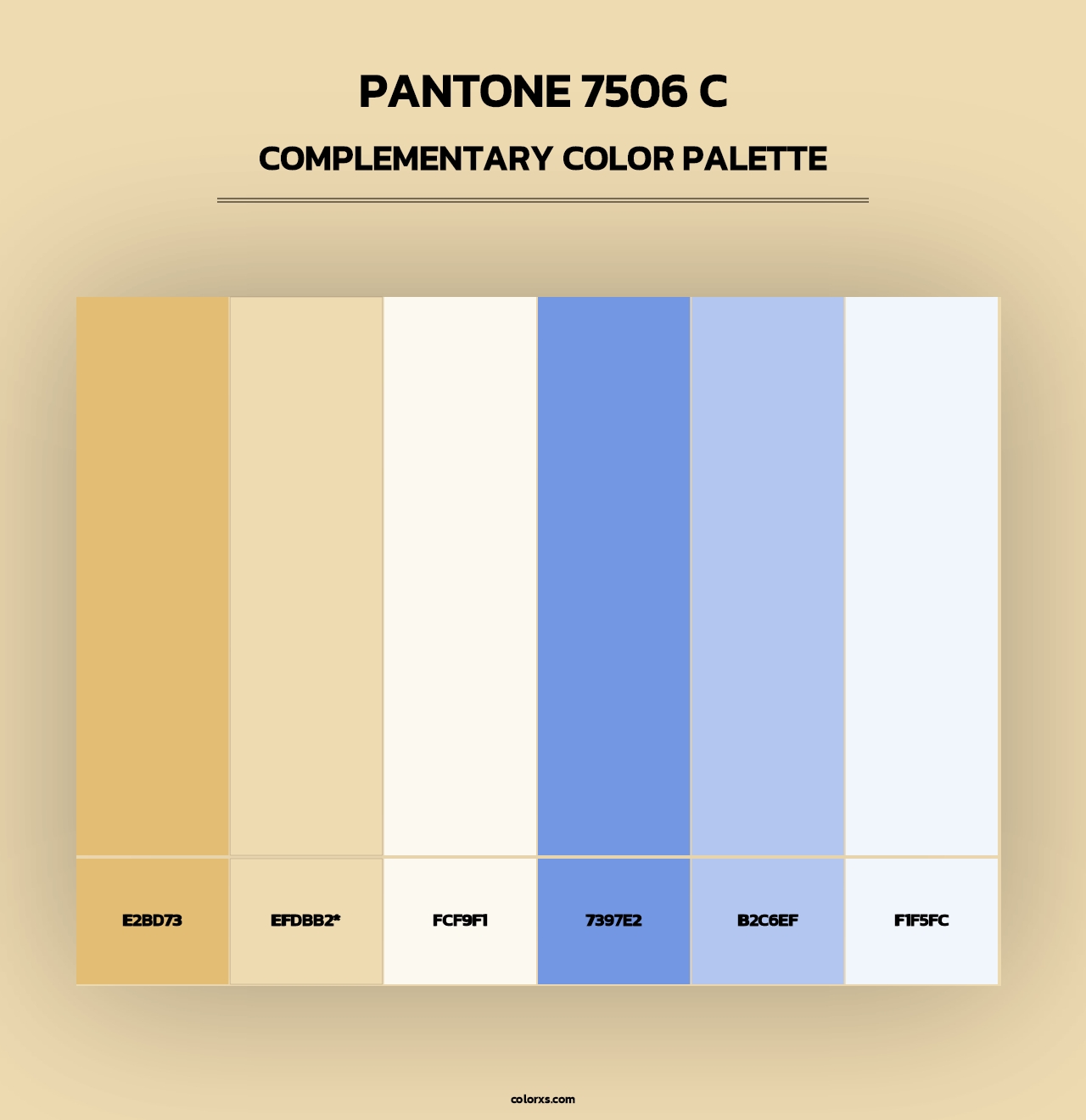 PANTONE 7506 C - Complementary Color Palette