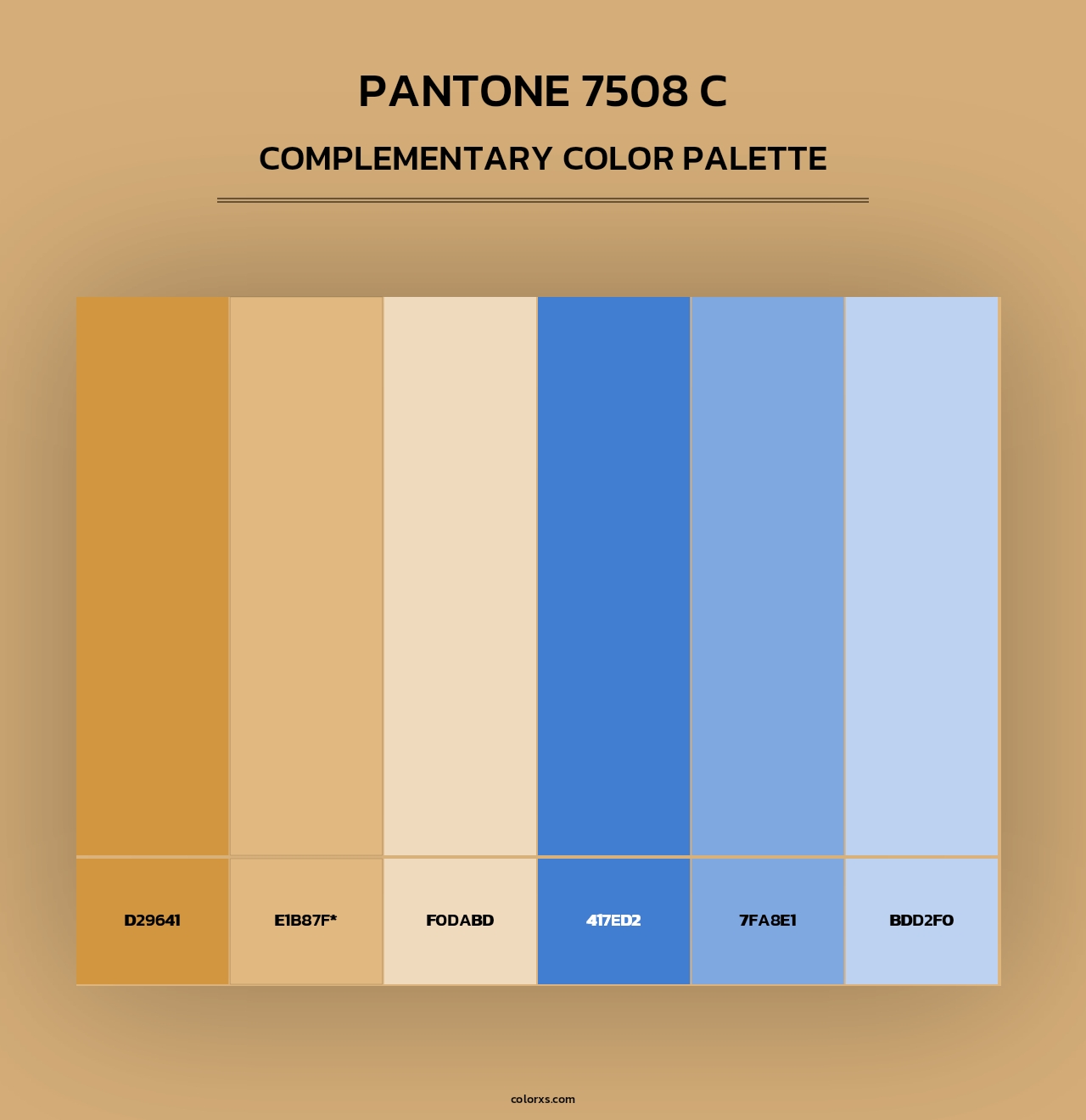 PANTONE 7508 C - Complementary Color Palette