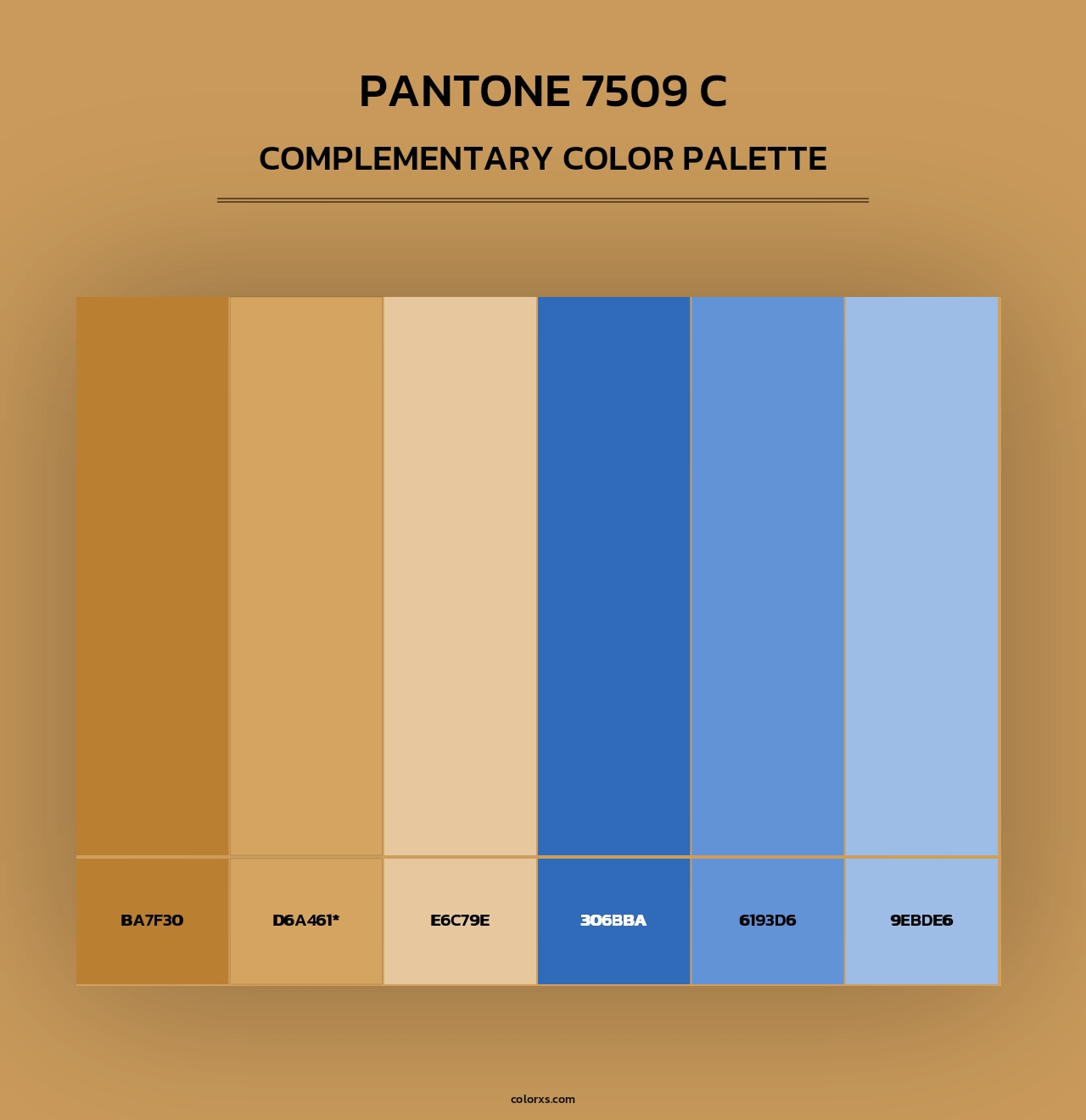 PANTONE 7509 C - Complementary Color Palette