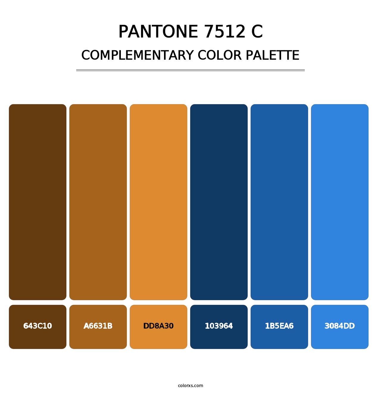 PANTONE 7512 C - Complementary Color Palette