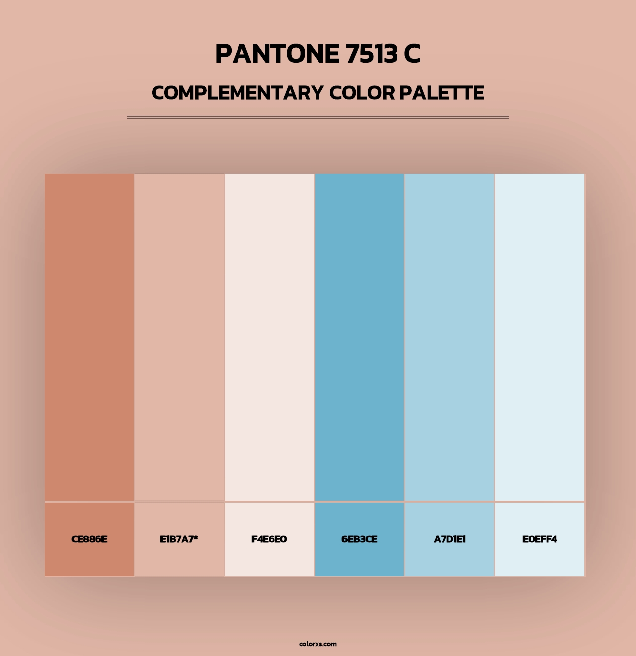 PANTONE 7513 C - Complementary Color Palette