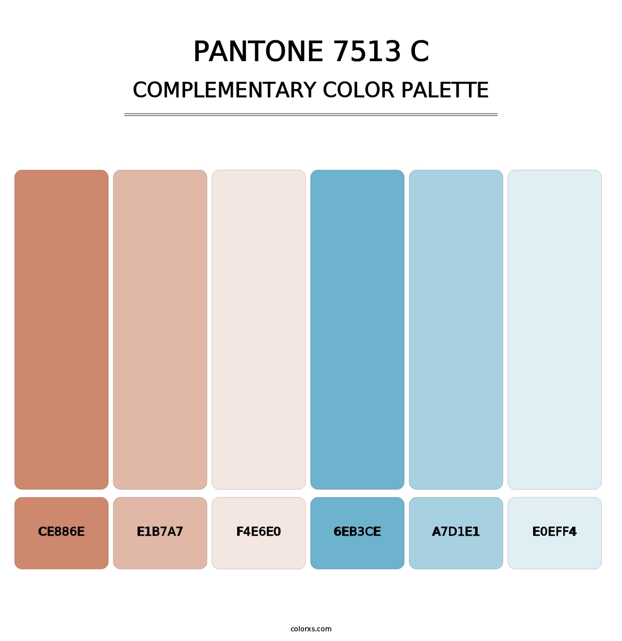 PANTONE 7513 C - Complementary Color Palette