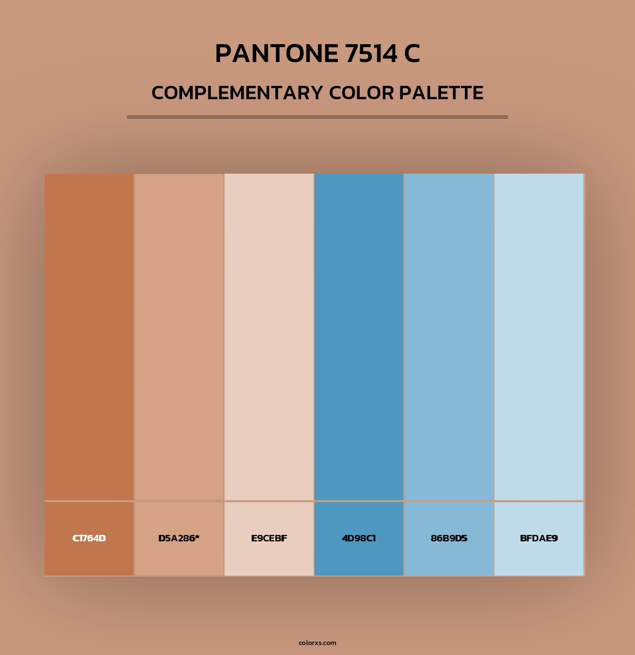PANTONE 7514 C - Complementary Color Palette