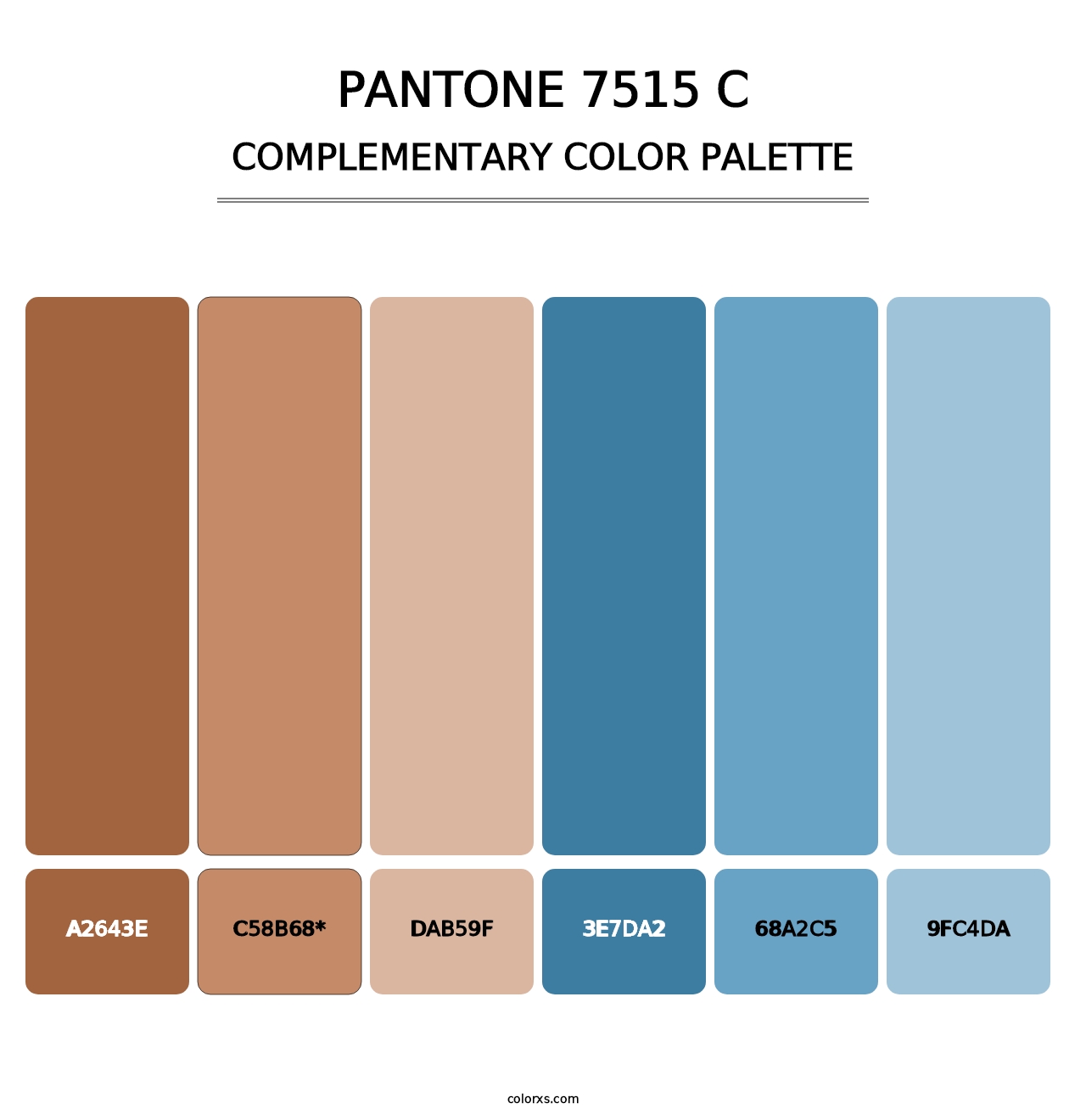 PANTONE 7515 C - Complementary Color Palette