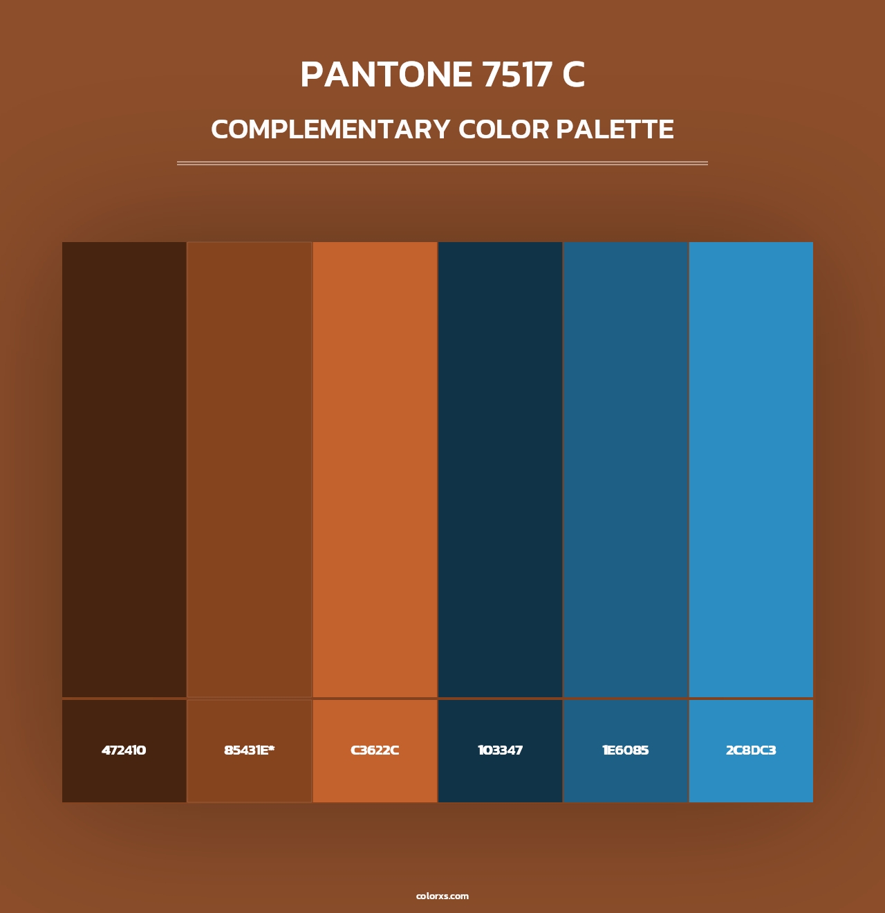PANTONE 7517 C - Complementary Color Palette