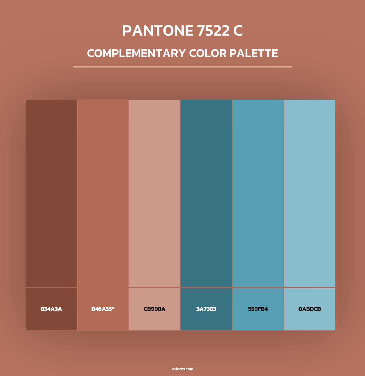 PANTONE 7522 C - Complementary Color Palette