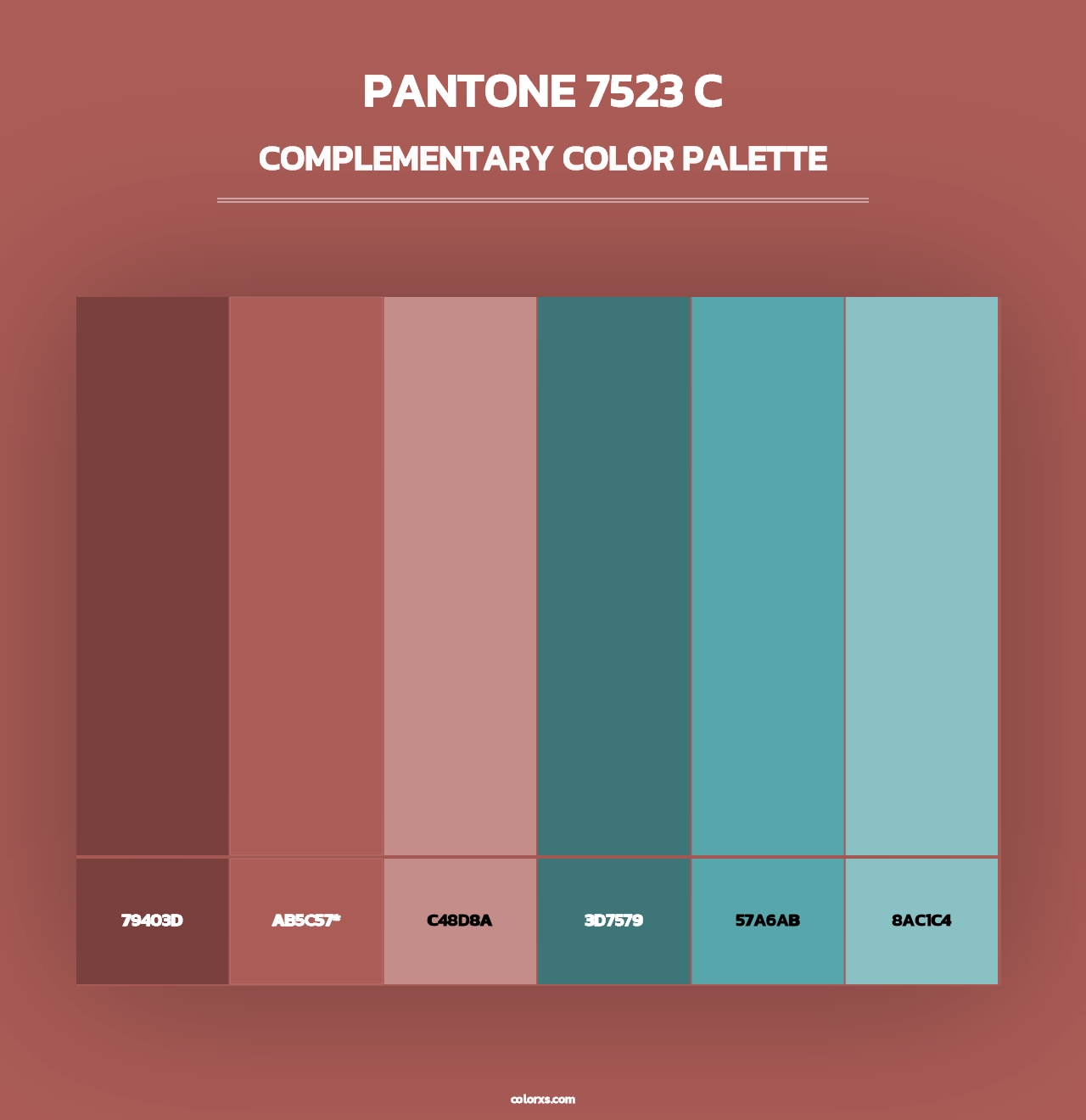 PANTONE 7523 C - Complementary Color Palette