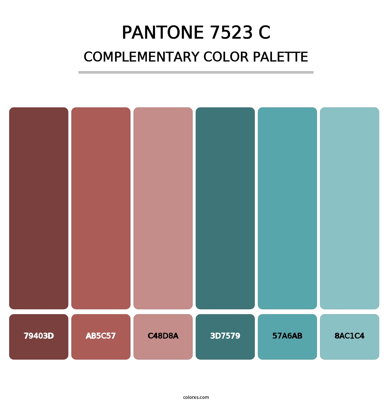 PANTONE 7523 C - Complementary Color Palette