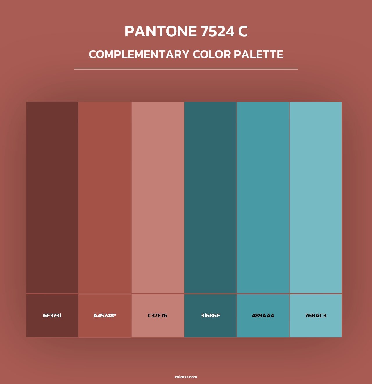 PANTONE 7524 C - Complementary Color Palette