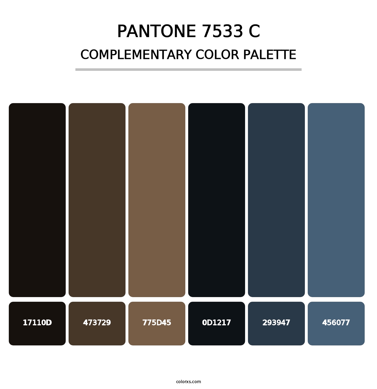 PANTONE 7533 C - Complementary Color Palette