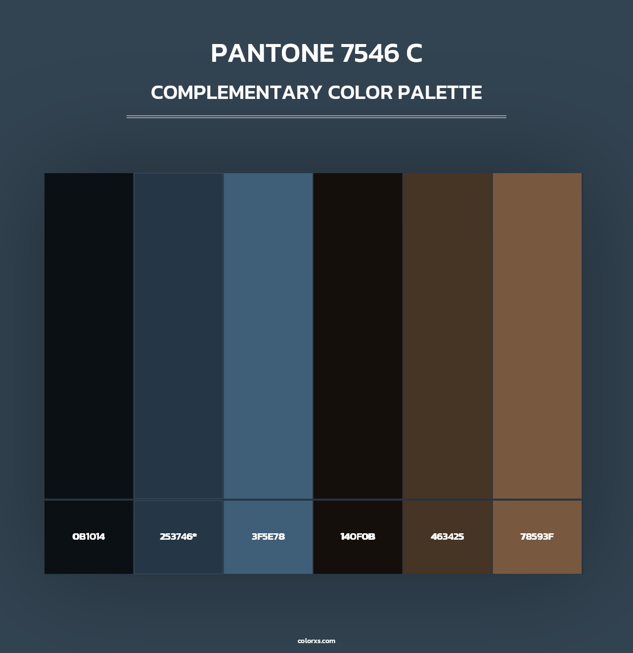 PANTONE 7546 C - Complementary Color Palette