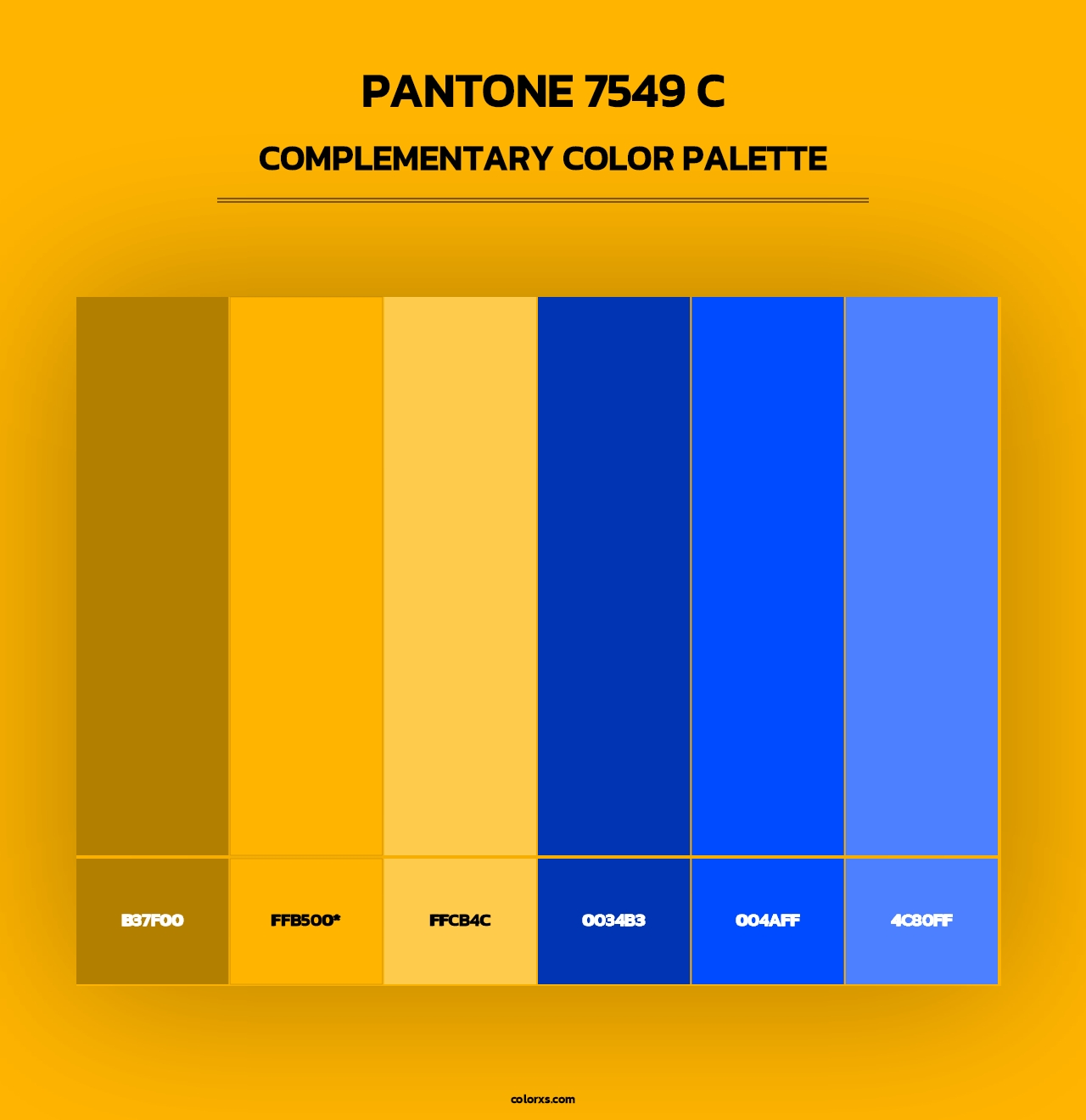 PANTONE 7549 C - Complementary Color Palette