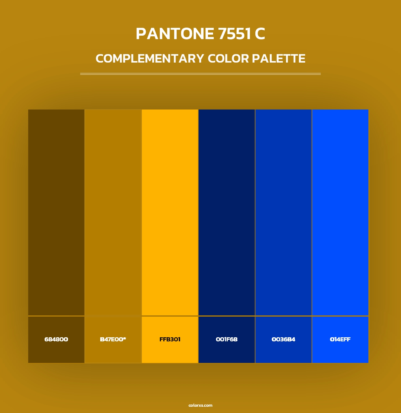 PANTONE 7551 C - Complementary Color Palette