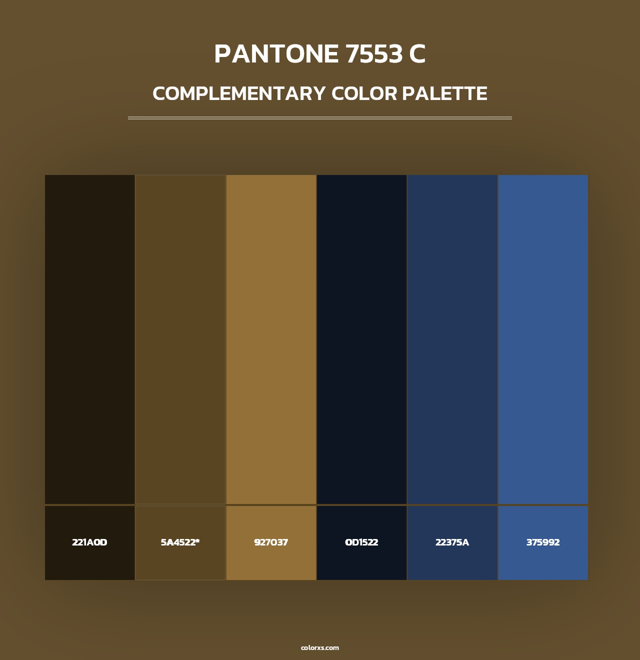 PANTONE 7553 C - Complementary Color Palette