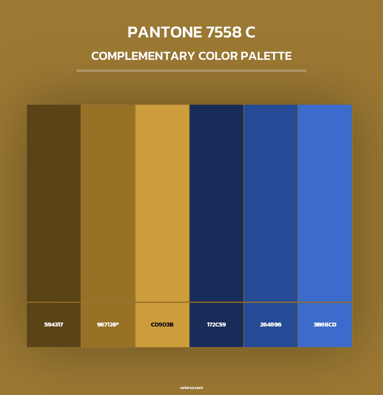 PANTONE 7558 C - Complementary Color Palette