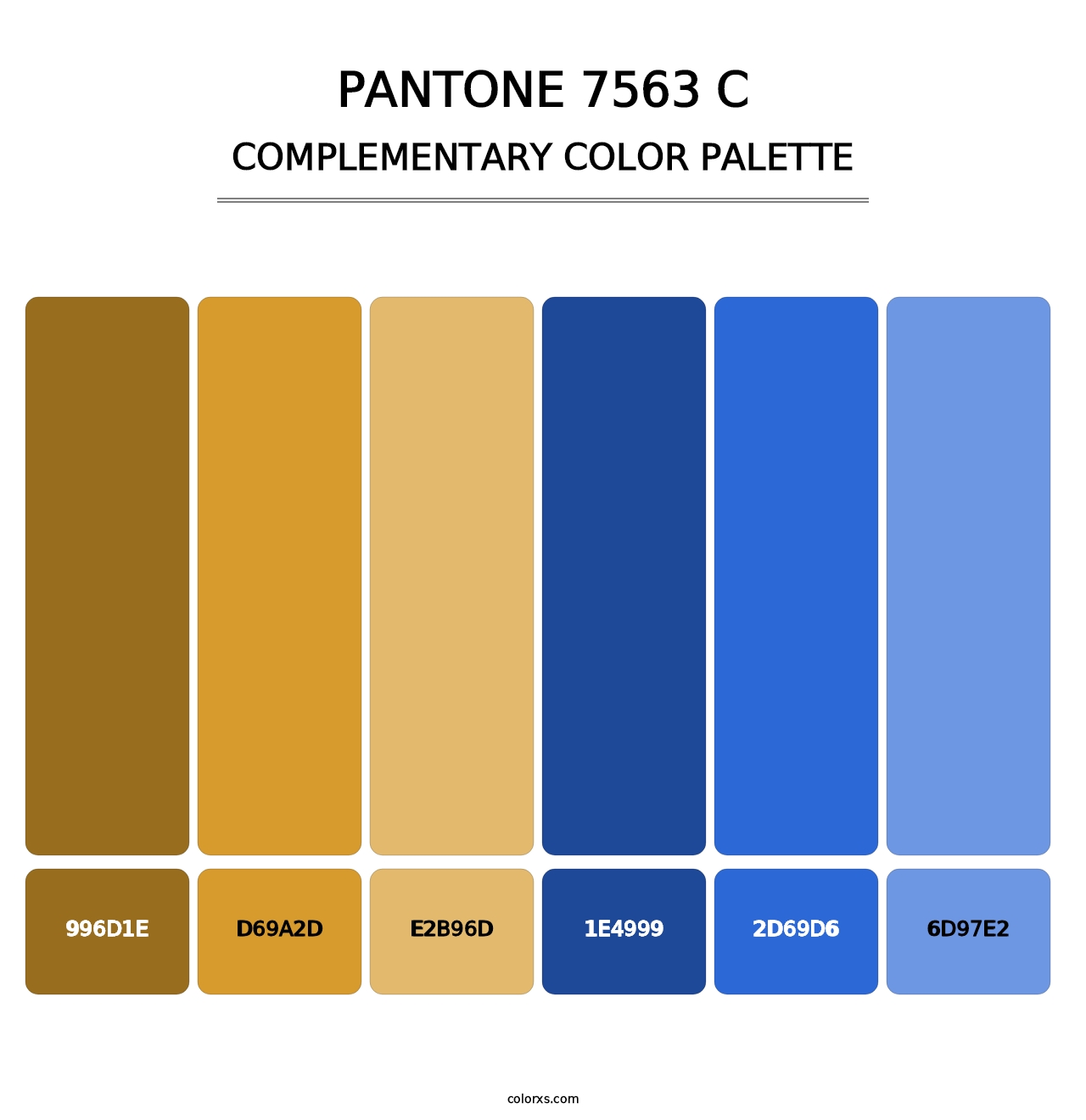 PANTONE 7563 C - Complementary Color Palette