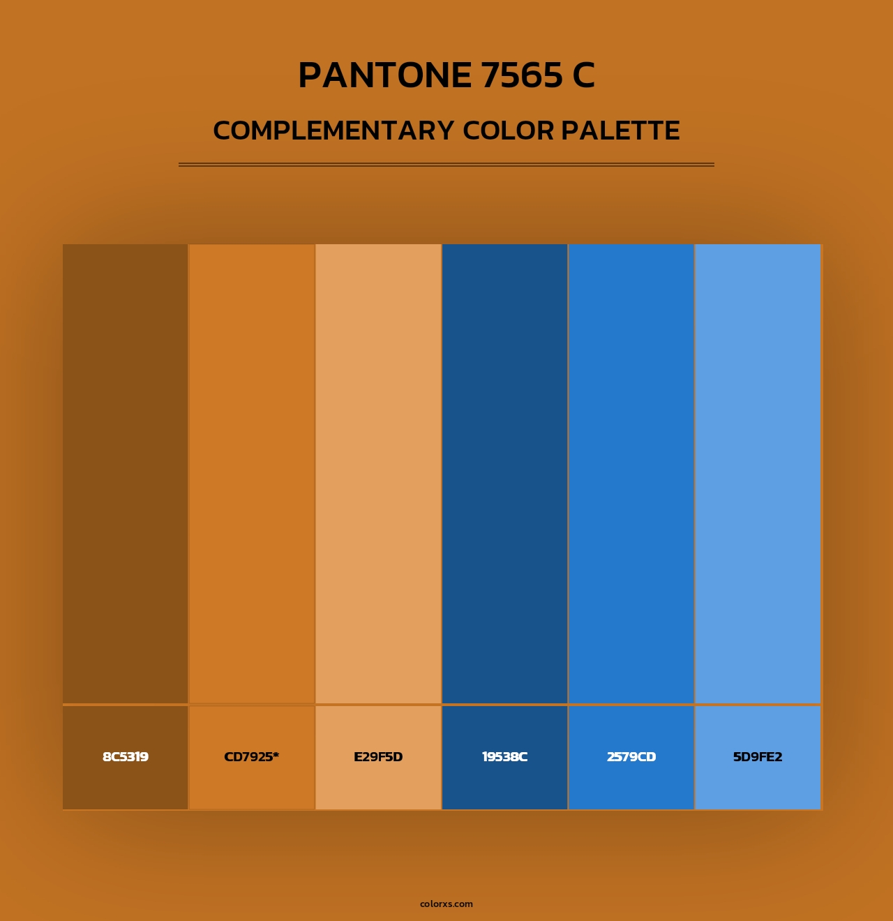 PANTONE 7565 C - Complementary Color Palette