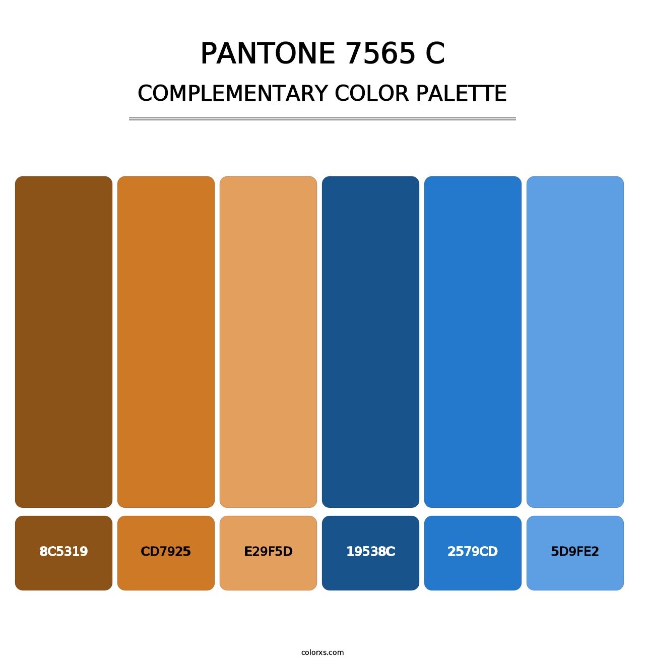PANTONE 7565 C - Complementary Color Palette