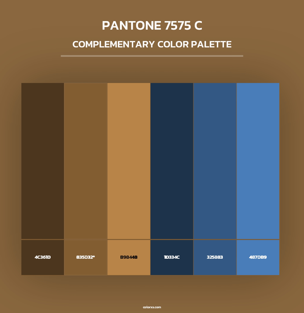 PANTONE 7575 C - Complementary Color Palette