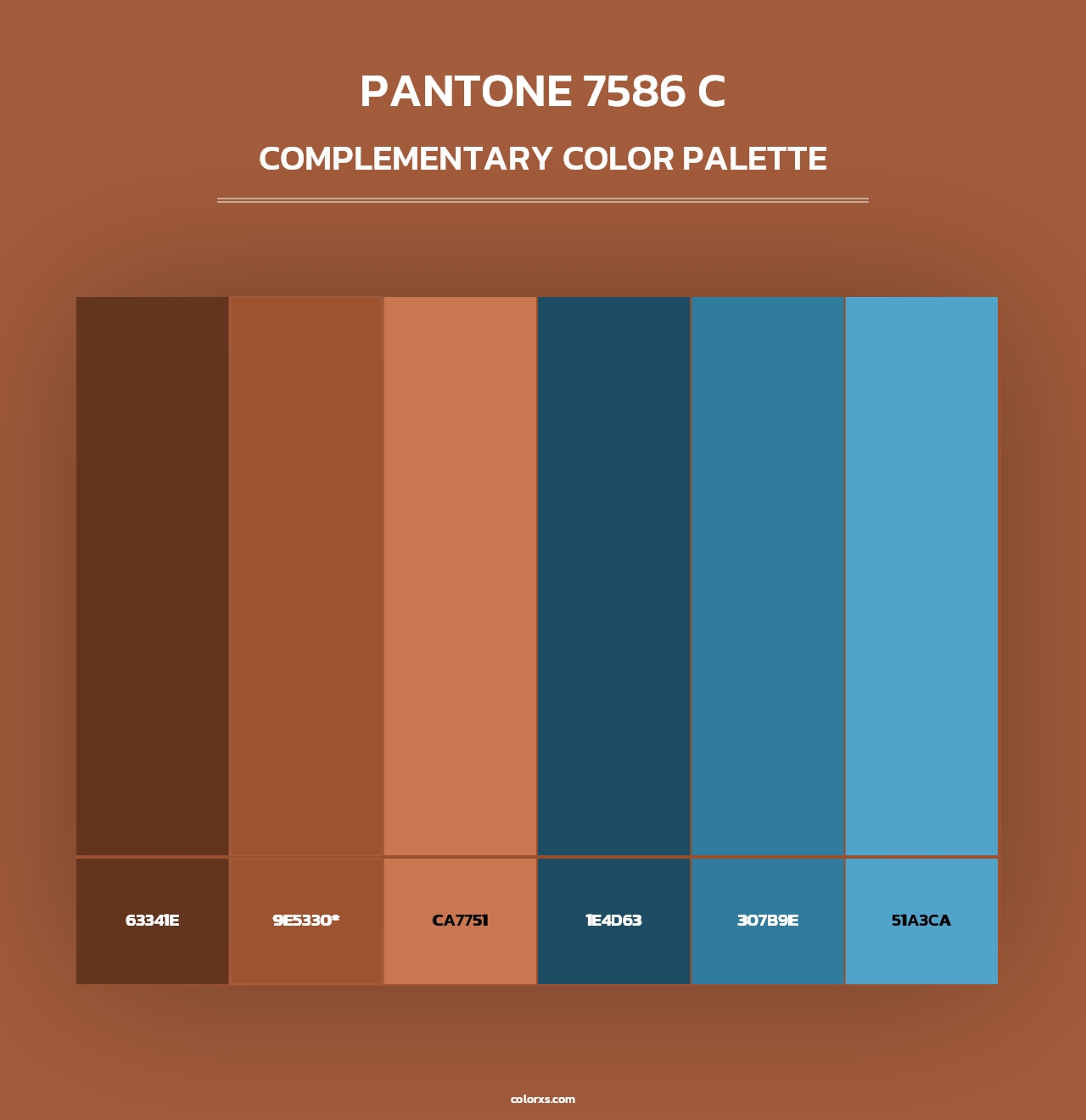 PANTONE 7586 C - Complementary Color Palette