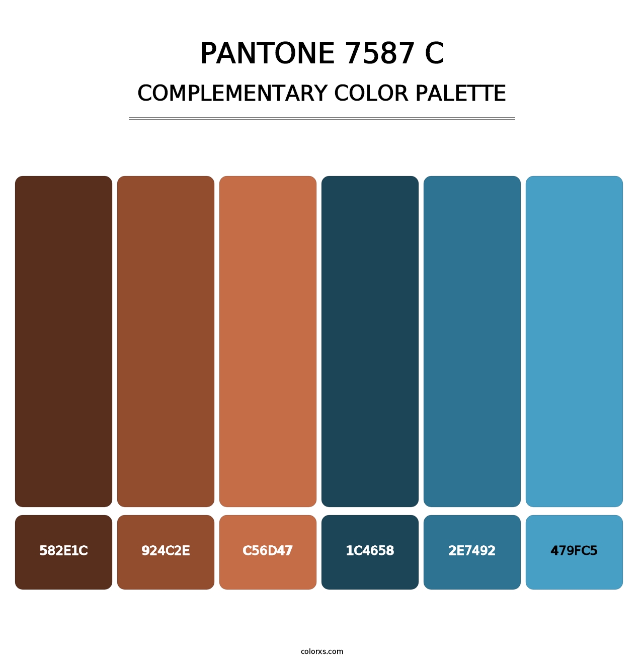 PANTONE 7587 C - Complementary Color Palette