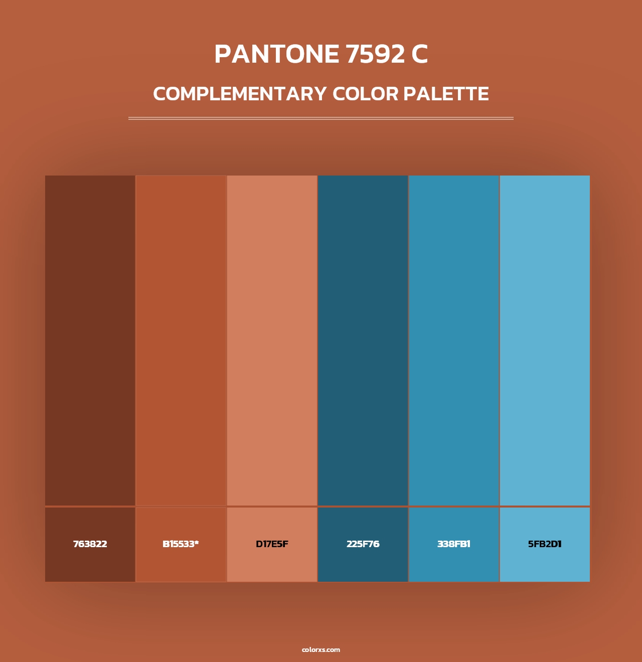 PANTONE 7592 C - Complementary Color Palette