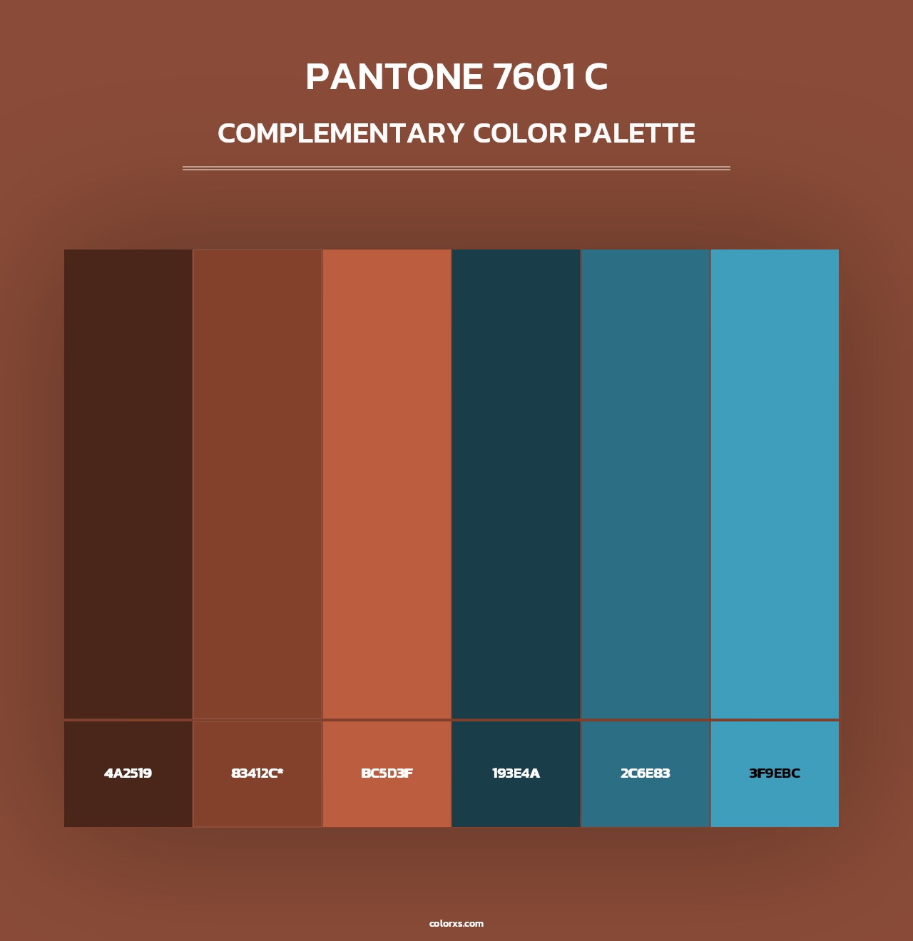 PANTONE 7601 C - Complementary Color Palette
