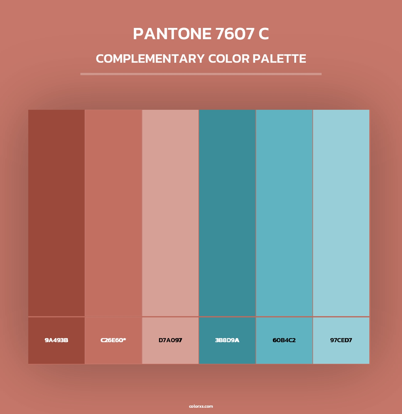 PANTONE 7607 C - Complementary Color Palette