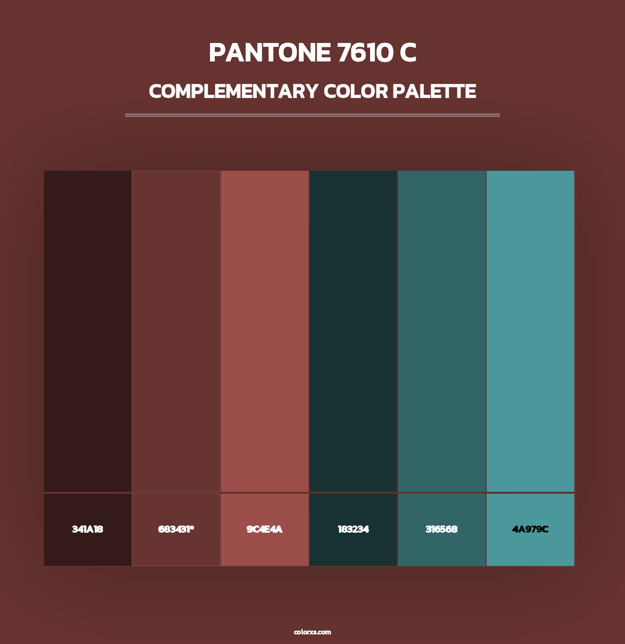 PANTONE 7610 C - Complementary Color Palette