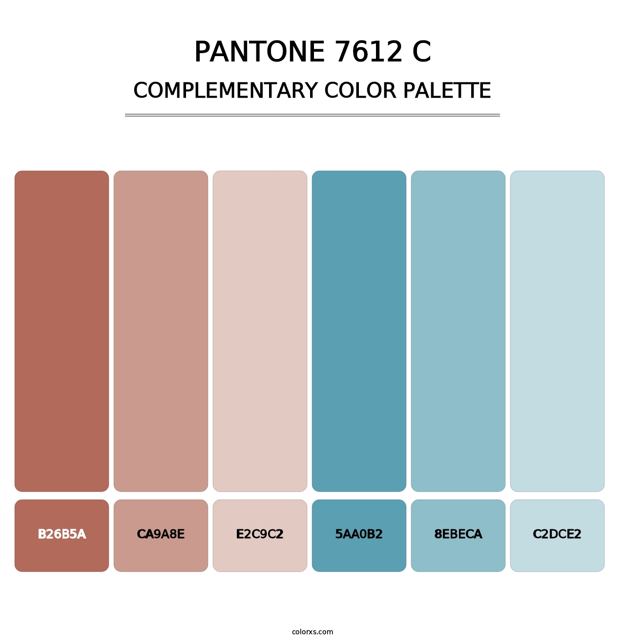 PANTONE 7612 C - Complementary Color Palette