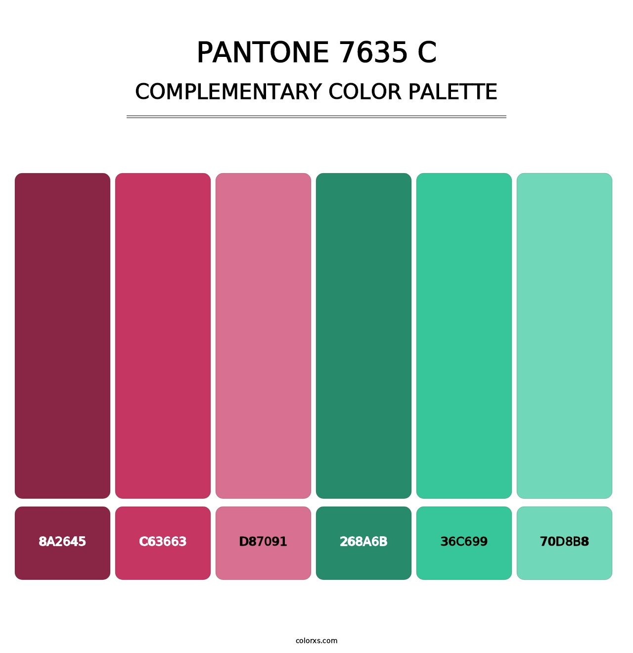 PANTONE 7635 C - Complementary Color Palette