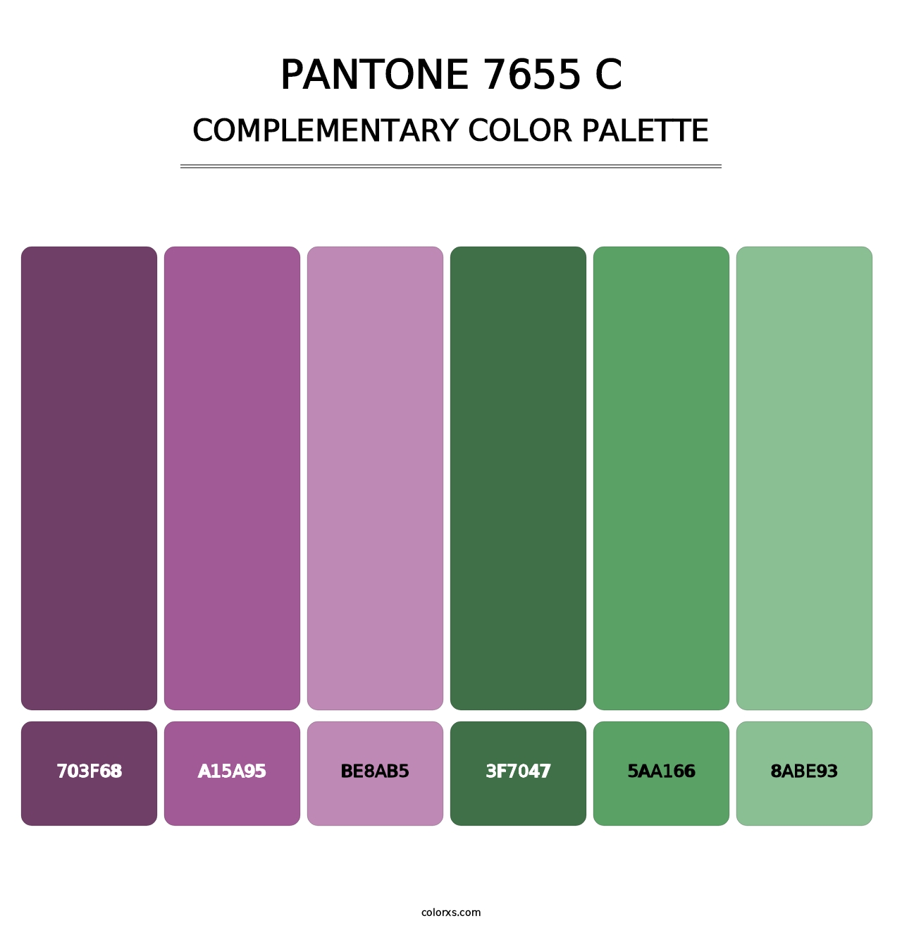 PANTONE 7655 C - Complementary Color Palette