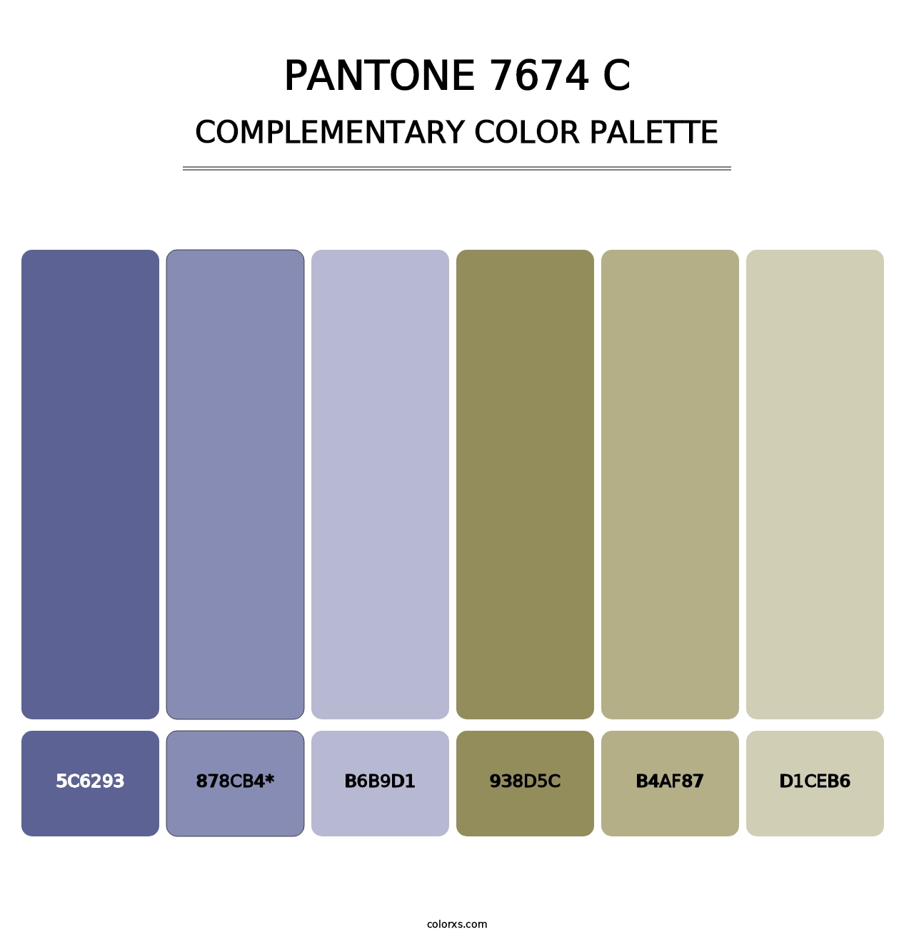 PANTONE 7674 C - Complementary Color Palette