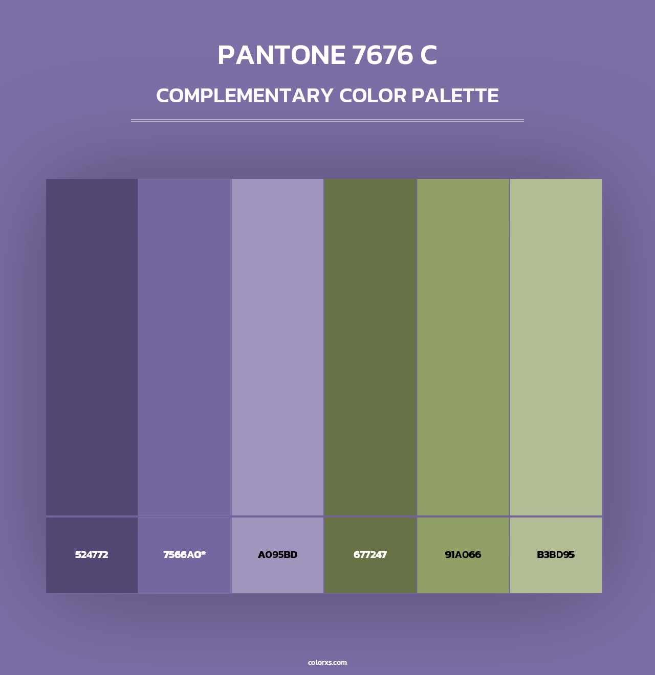 PANTONE 7676 C - Complementary Color Palette