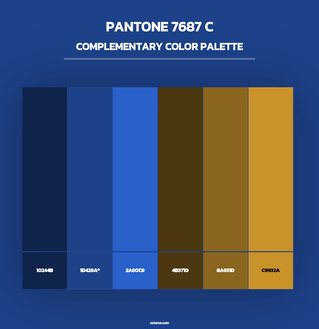 PANTONE 7687 C - Complementary Color Palette