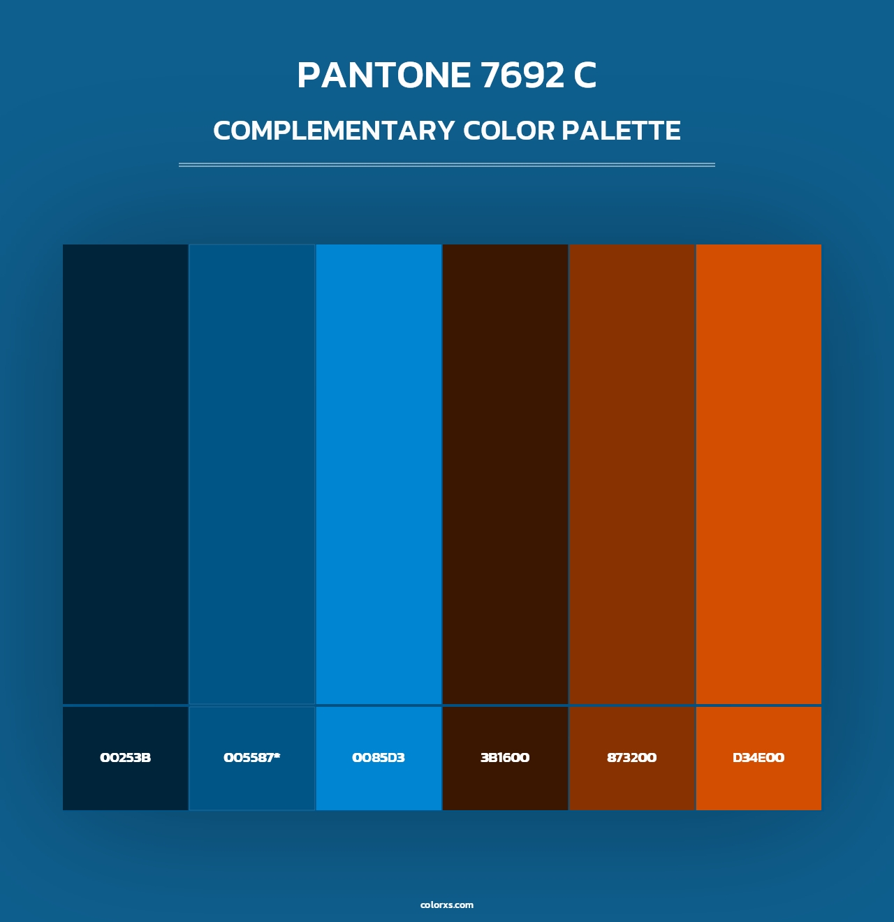 PANTONE 7692 C - Complementary Color Palette