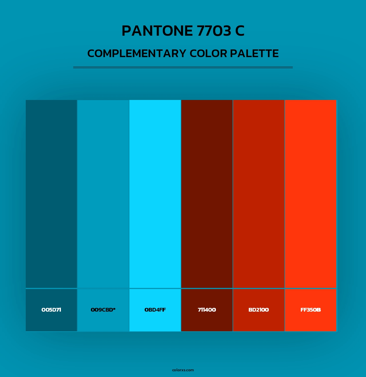 PANTONE 7703 C - Complementary Color Palette