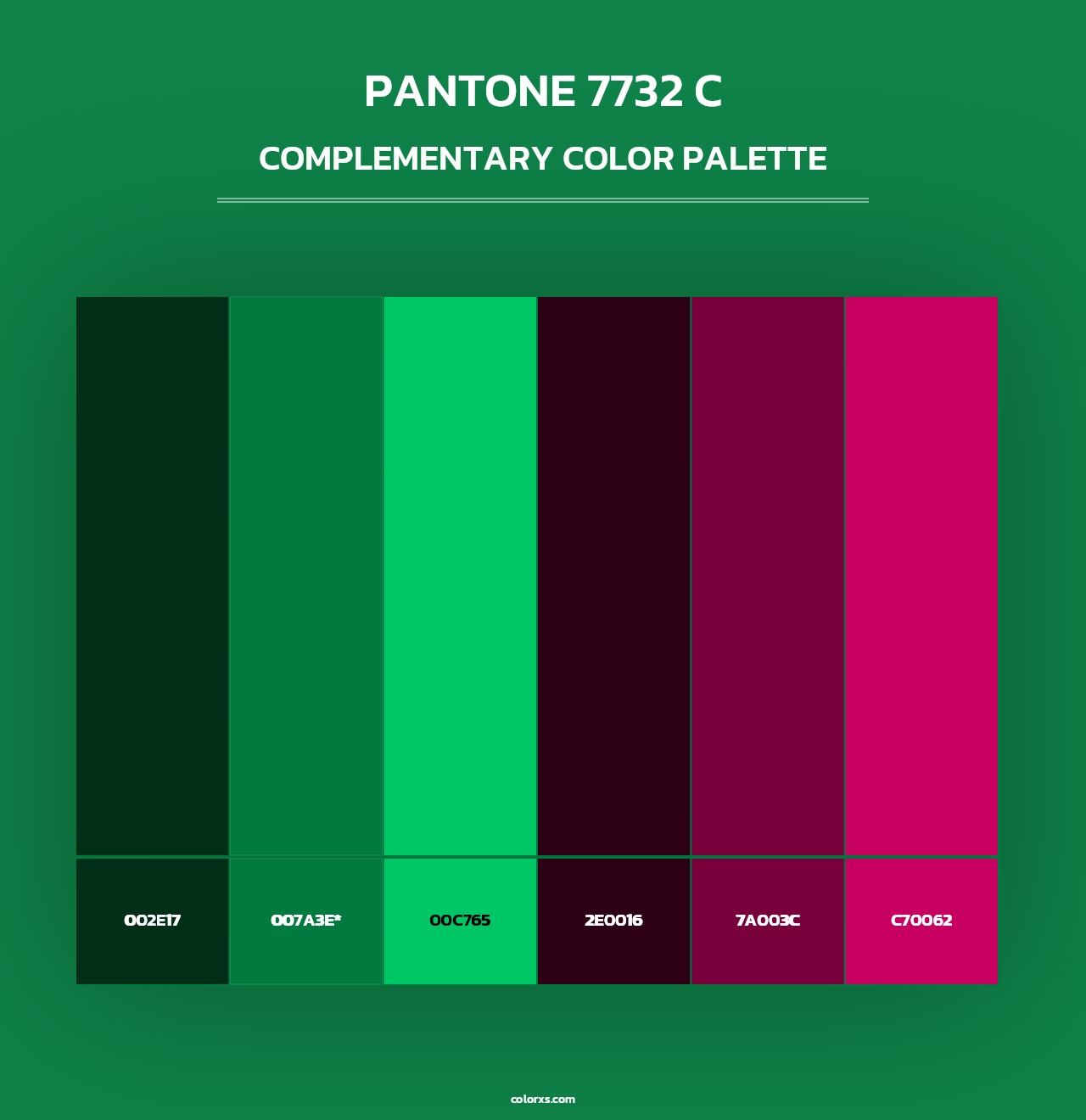 PANTONE 7732 C - Complementary Color Palette