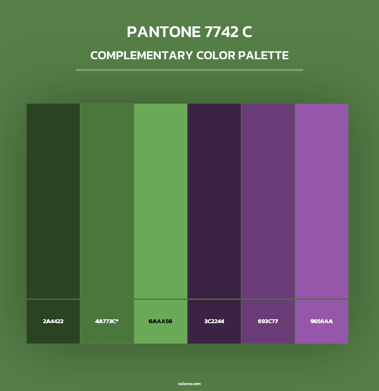 PANTONE 7742 C - Complementary Color Palette