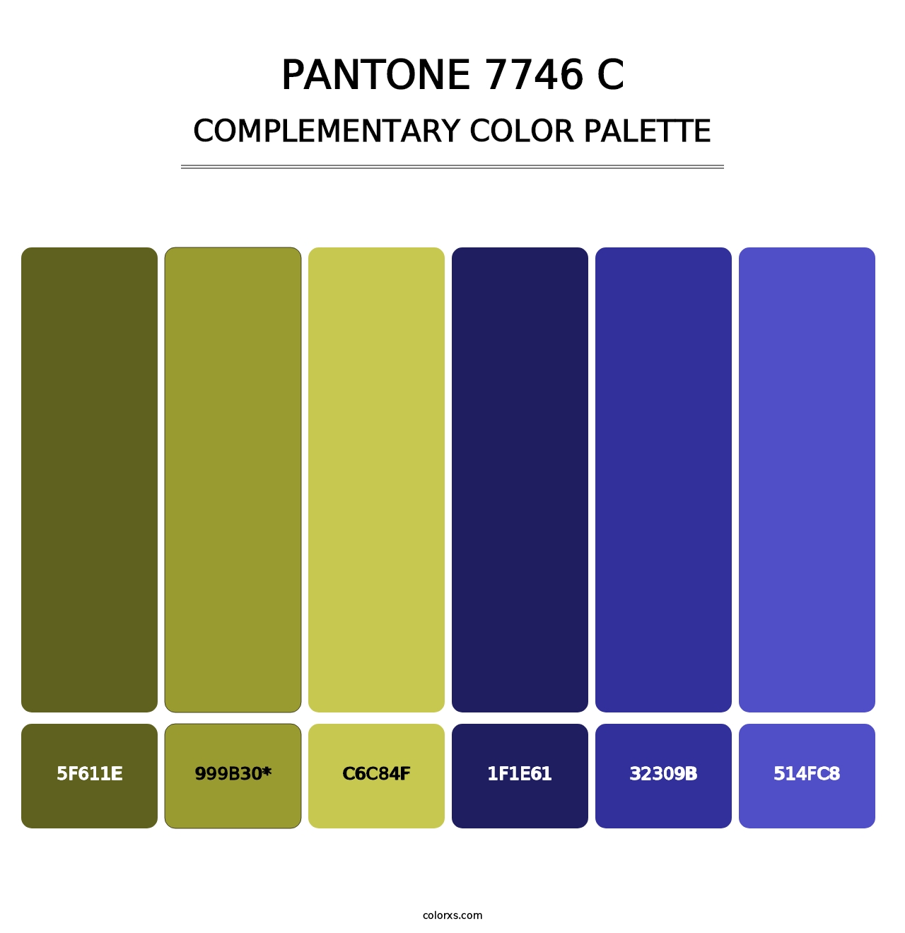 PANTONE 7746 C - Complementary Color Palette