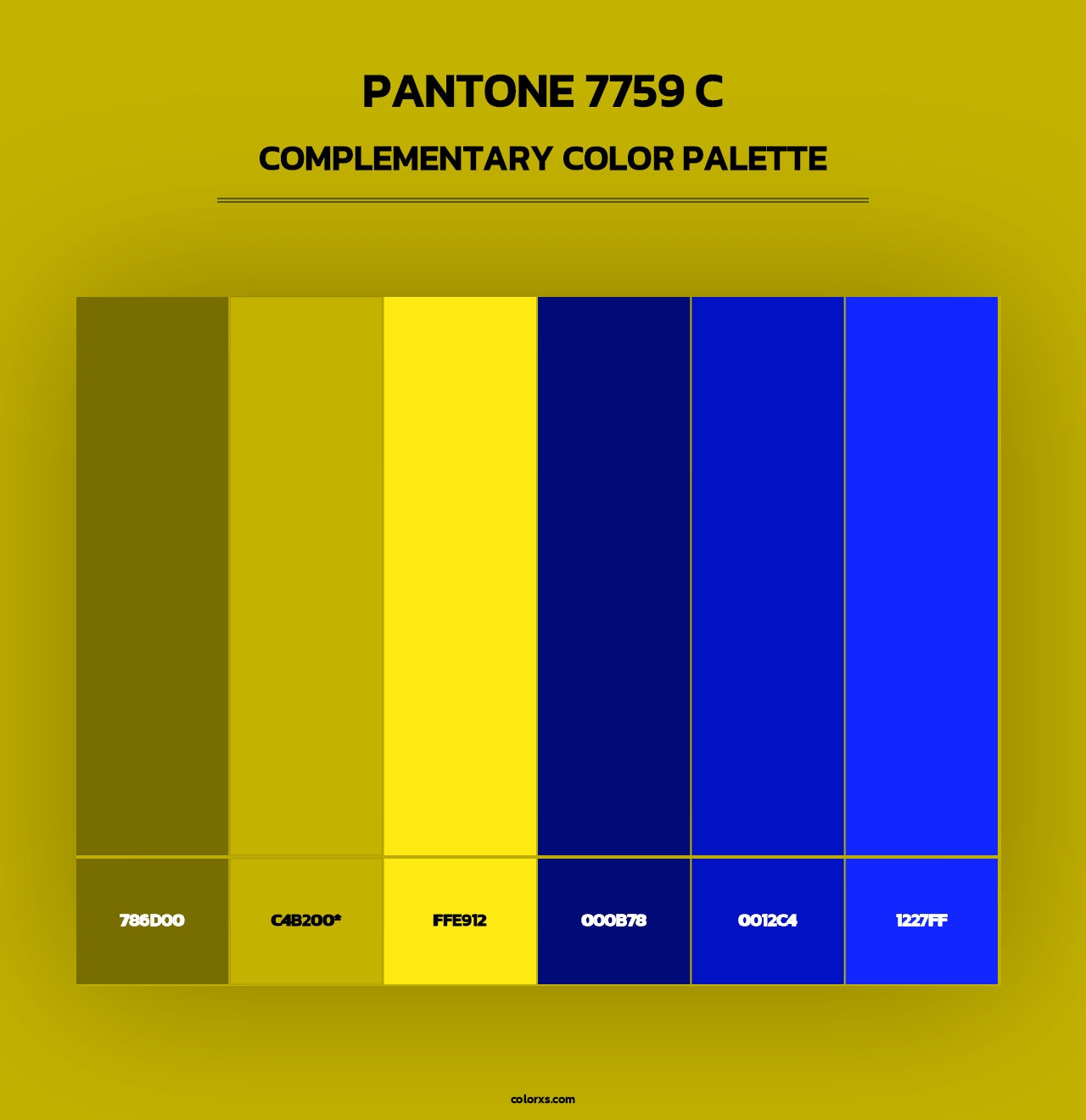 PANTONE 7759 C - Complementary Color Palette
