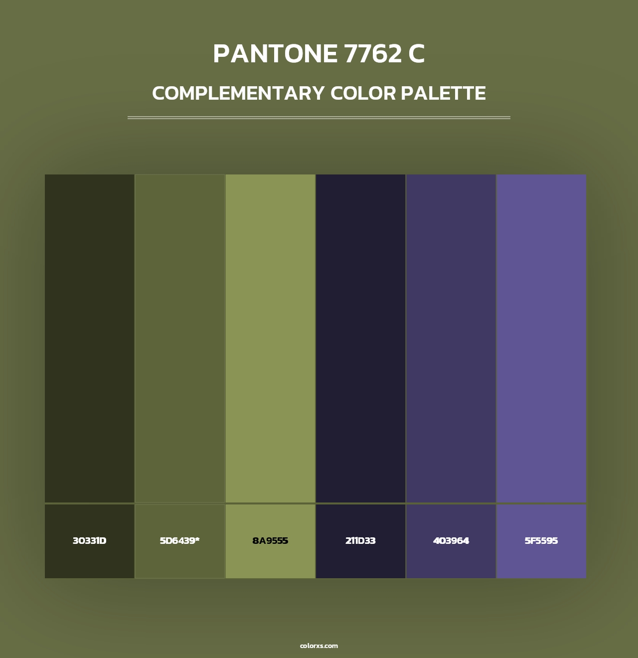 PANTONE 7762 C - Complementary Color Palette