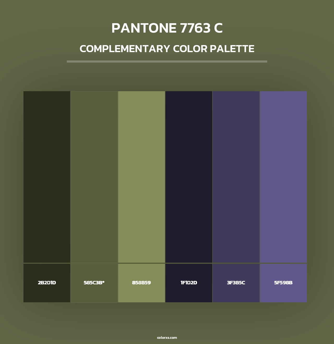 PANTONE 7763 C - Complementary Color Palette