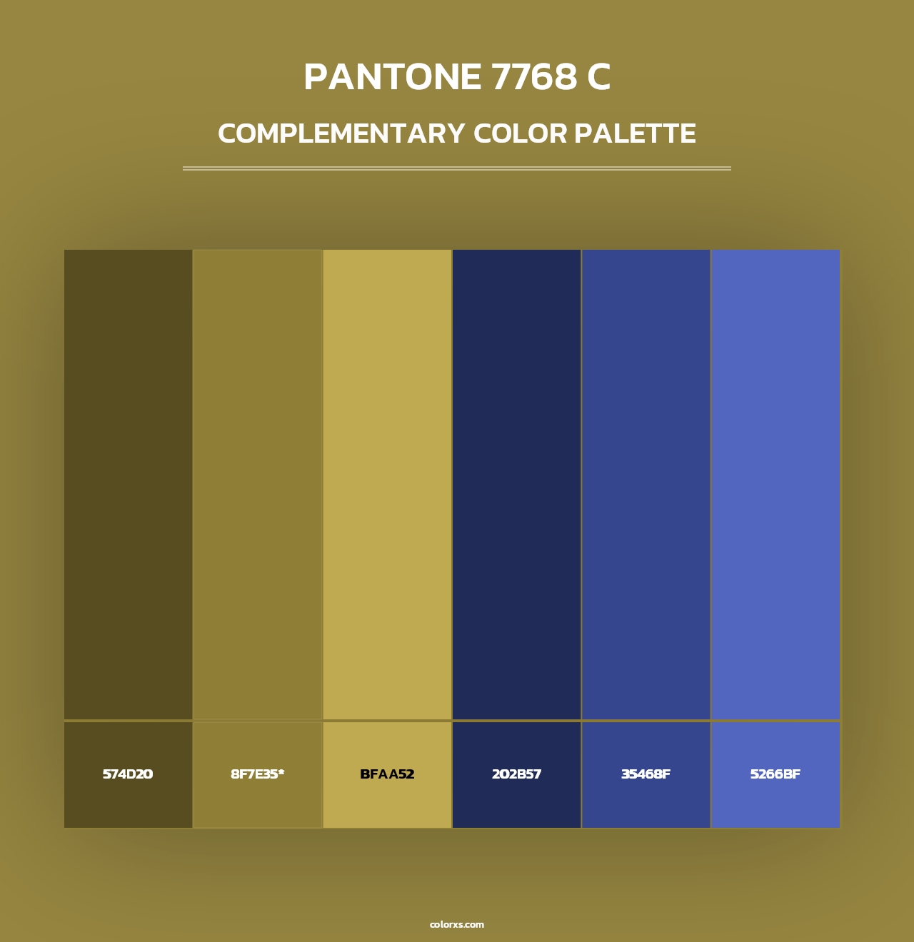 PANTONE 7768 C - Complementary Color Palette